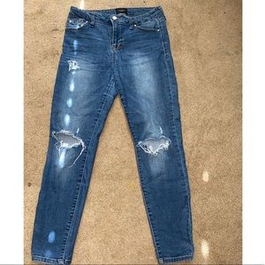 Celebrity Pink Distressed Skinny Jeans